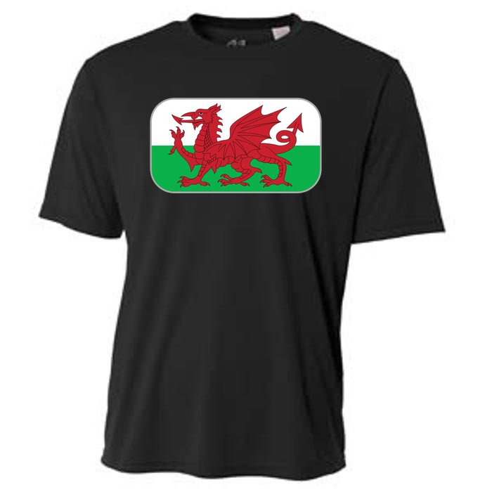 Wales Soccer Team Welsh Flag Y Ddraig Goch Cooling Performance Crew T-Shirt