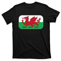 Wales Soccer Team Welsh Flag Y Ddraig Goch T-Shirt