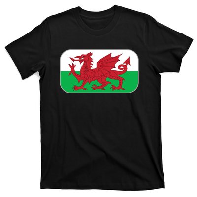 Wales Soccer Team Welsh Flag Y Ddraig Goch T-Shirt