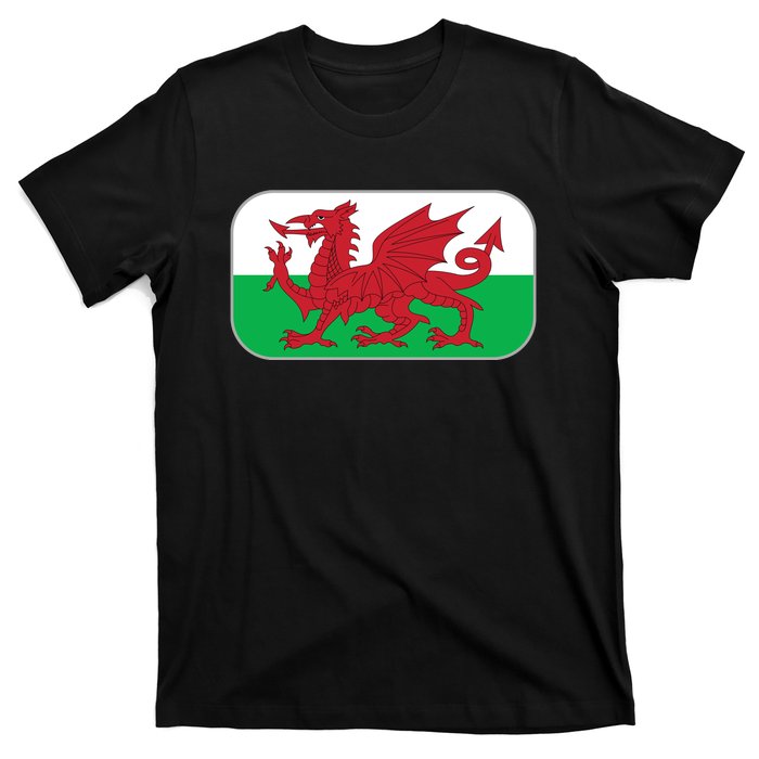 Wales Soccer Team Welsh Flag Y Ddraig Goch T-Shirt