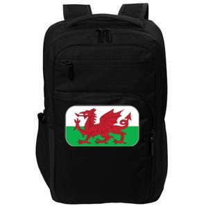 Wales Soccer Team Welsh Flag Y Ddraig Goch Impact Tech Backpack