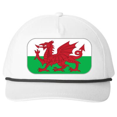 Wales Soccer Team Welsh Flag Y Ddraig Goch Snapback Five-Panel Rope Hat