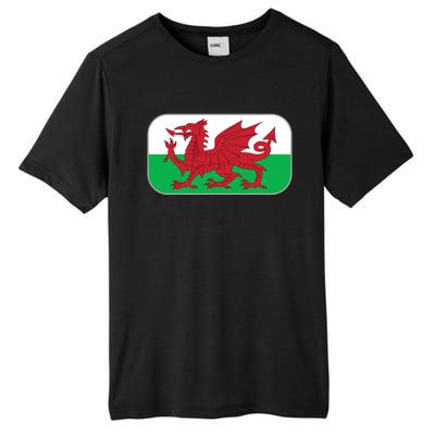 Wales Soccer Team Welsh Flag Y Ddraig Goch Tall Fusion ChromaSoft Performance T-Shirt