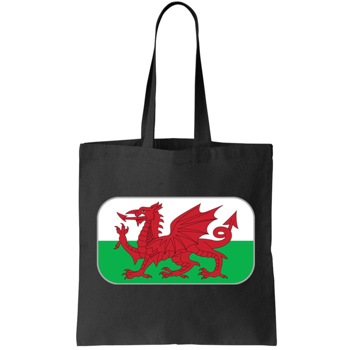 Wales Soccer Team Welsh Flag Y Ddraig Goch Tote Bag