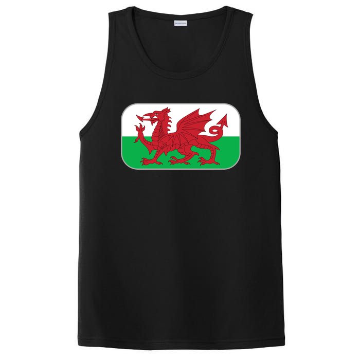 Wales Soccer Team Welsh Flag Y Ddraig Goch PosiCharge Competitor Tank