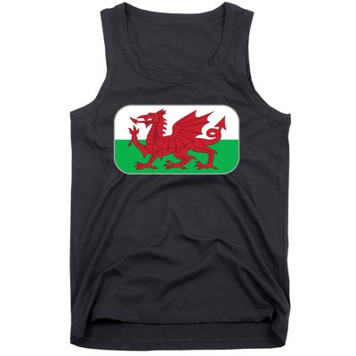 Wales Soccer Team Welsh Flag Y Ddraig Goch Tank Top