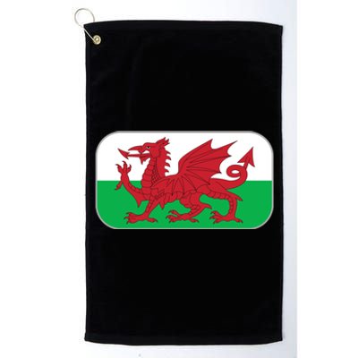 Wales Soccer Team Welsh Flag Y Ddraig Goch Platinum Collection Golf Towel