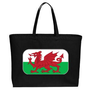 Wales Soccer Team Welsh Flag Y Ddraig Goch Cotton Canvas Jumbo Tote