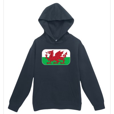 Wales Soccer Team Welsh Flag Y Ddraig Goch Urban Pullover Hoodie