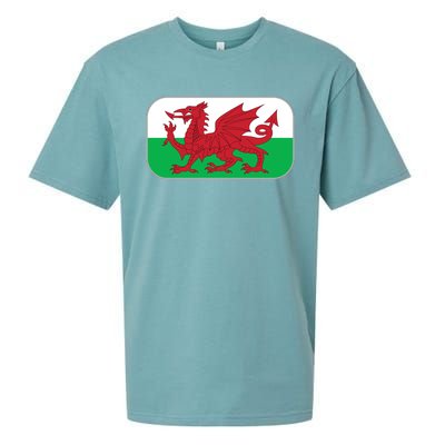 Wales Soccer Team Welsh Flag Y Ddraig Goch Sueded Cloud Jersey T-Shirt