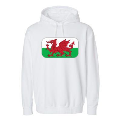 Wales Soccer Team Welsh Flag Y Ddraig Goch Garment-Dyed Fleece Hoodie