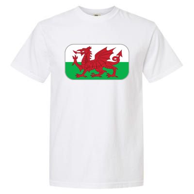 Wales Soccer Team Welsh Flag Y Ddraig Goch Garment-Dyed Heavyweight T-Shirt