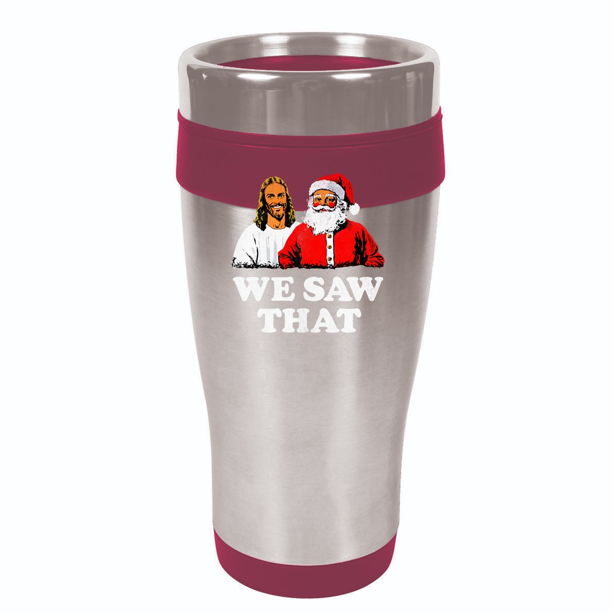 We Saw That Christmas Jesus Santa Claus Christ Cool Comfort Performance Bucket Hat