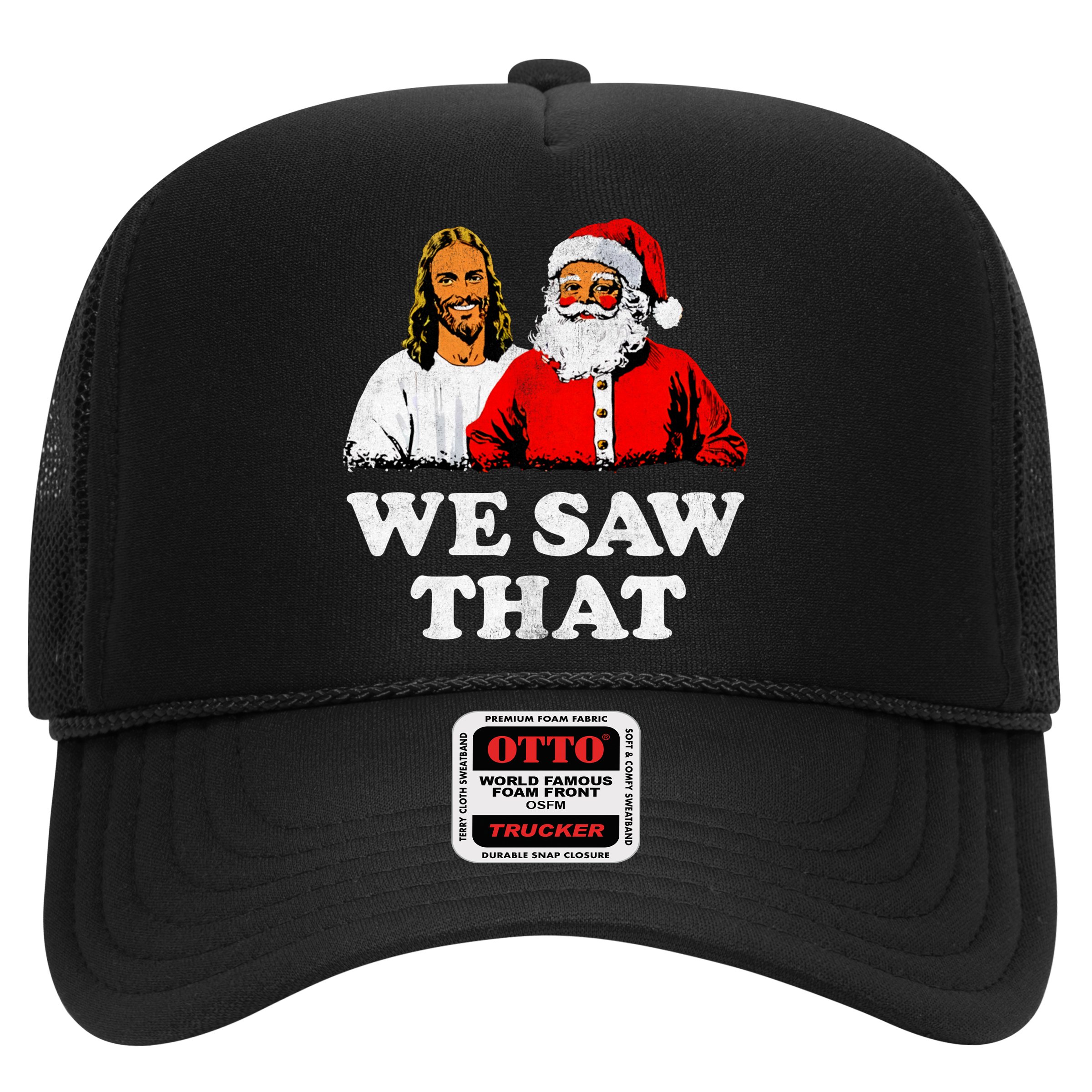 We Saw That Christmas Jesus Santa Claus Christ Hat