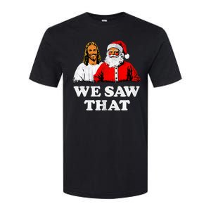 We Saw That Christmas Jesus Santa Claus Christ Softstyle CVC T-Shirt