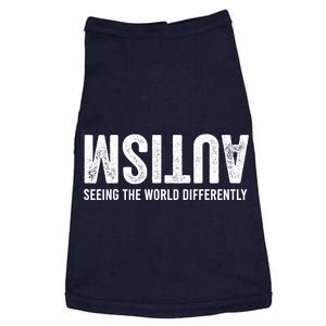 Women Seeing The World Differently Autism Awareness Gift Doggie Tank