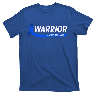 Warrior Stronger Than Cancer Colon Cancer Awareness Gift T-Shirt