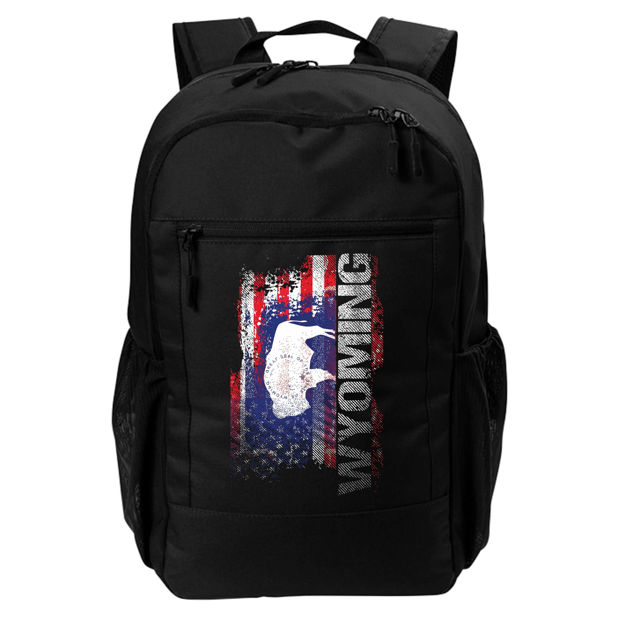 Wyoming State Usa Flag Souvenir Gift Backpack