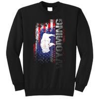 Wyoming State Usa Flag Souvenir Gift Tall Sweatshirt