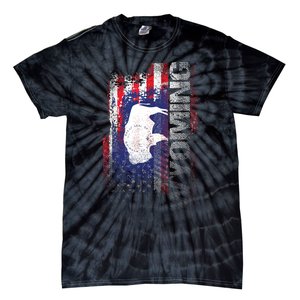 Wyoming State Usa Flag Souvenir Gift Tie-Dye T-Shirt