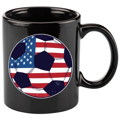 World Soccer United States 11oz C Handle Ceramic Mug