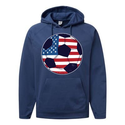 World Soccer United States Performance Fleece Hoodie