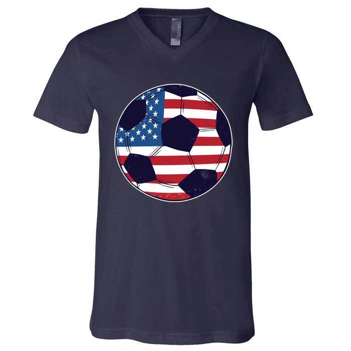 World Soccer United States V-Neck T-Shirt