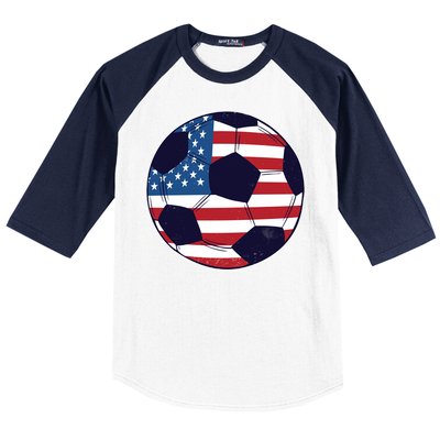 World Soccer United States Baseball Sleeve Shirt