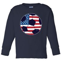 World Soccer United States Toddler Long Sleeve Shirt