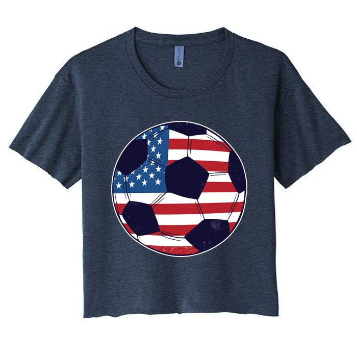 World Soccer United States Women's Crop Top Tee