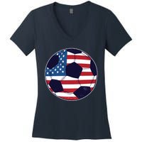 World Soccer United States Women's V-Neck T-Shirt