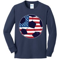 World Soccer United States Kids Long Sleeve Shirt