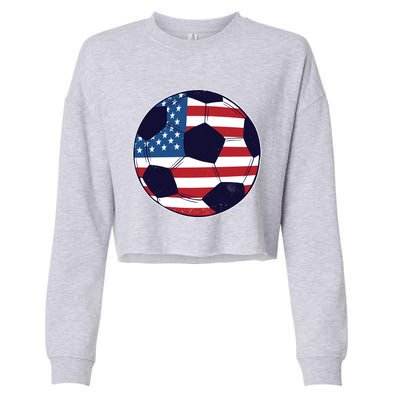 World Soccer United States Cropped Pullover Crew