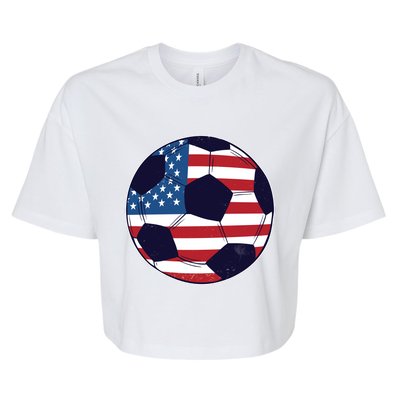 World Soccer United States Bella+Canvas Jersey Crop Tee