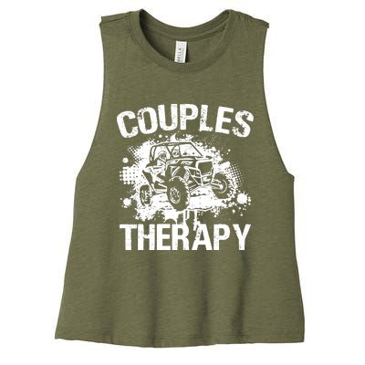 Wo Sxs Utv Couples Therapy Women's Racerback Cropped Tank