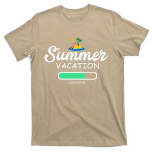 Womens Summer Vacation Loading Last Day Of School Teacher T-Shirt