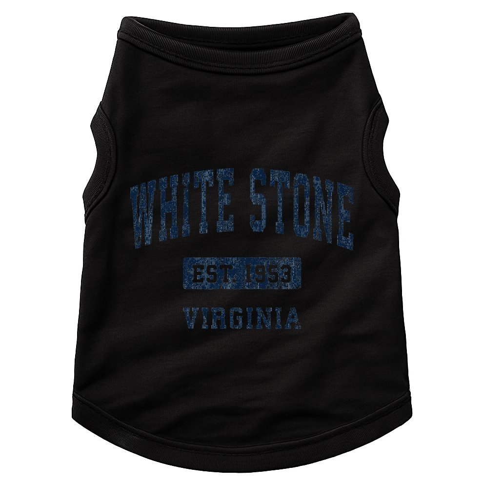 White Stone Virginia Va Vintage Athletic Sports Doggie Tank