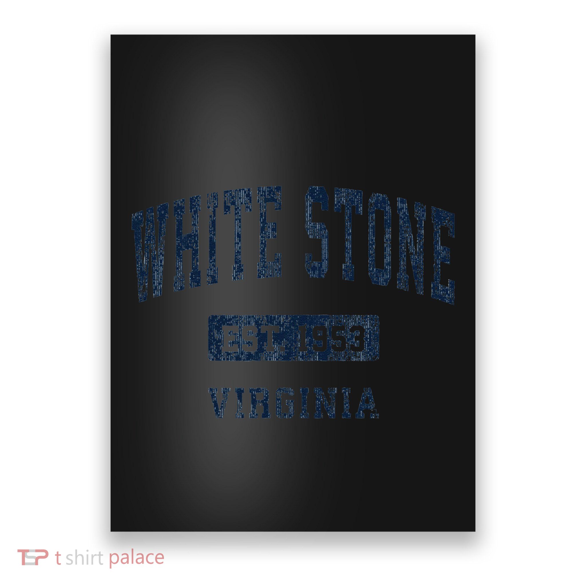 White Stone Virginia Va Vintage Athletic Sports Poster