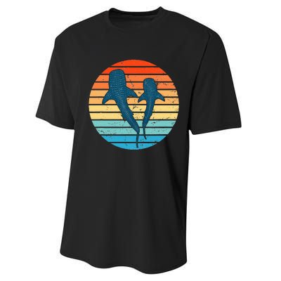 Whale Shark Vintage Sunset Performance Sprint T-Shirt