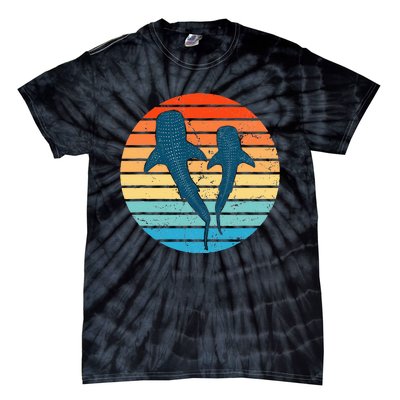 Whale Shark Vintage Sunset Tie-Dye T-Shirt