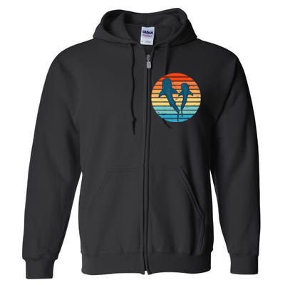 Whale Shark Vintage Sunset Full Zip Hoodie