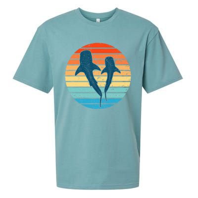 Whale Shark Vintage Sunset Sueded Cloud Jersey T-Shirt