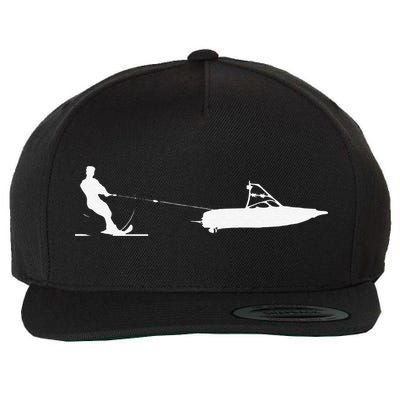 Water Ski vintage Water Skiing Gift For Water Skiers Wool Snapback Cap
