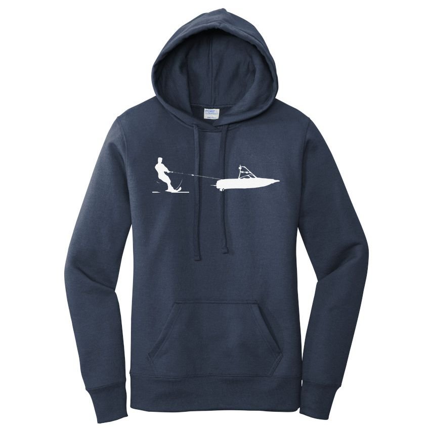 Water Ski vintage Water Skiing Gift For Water Skiers Women's Pullover Hoodie