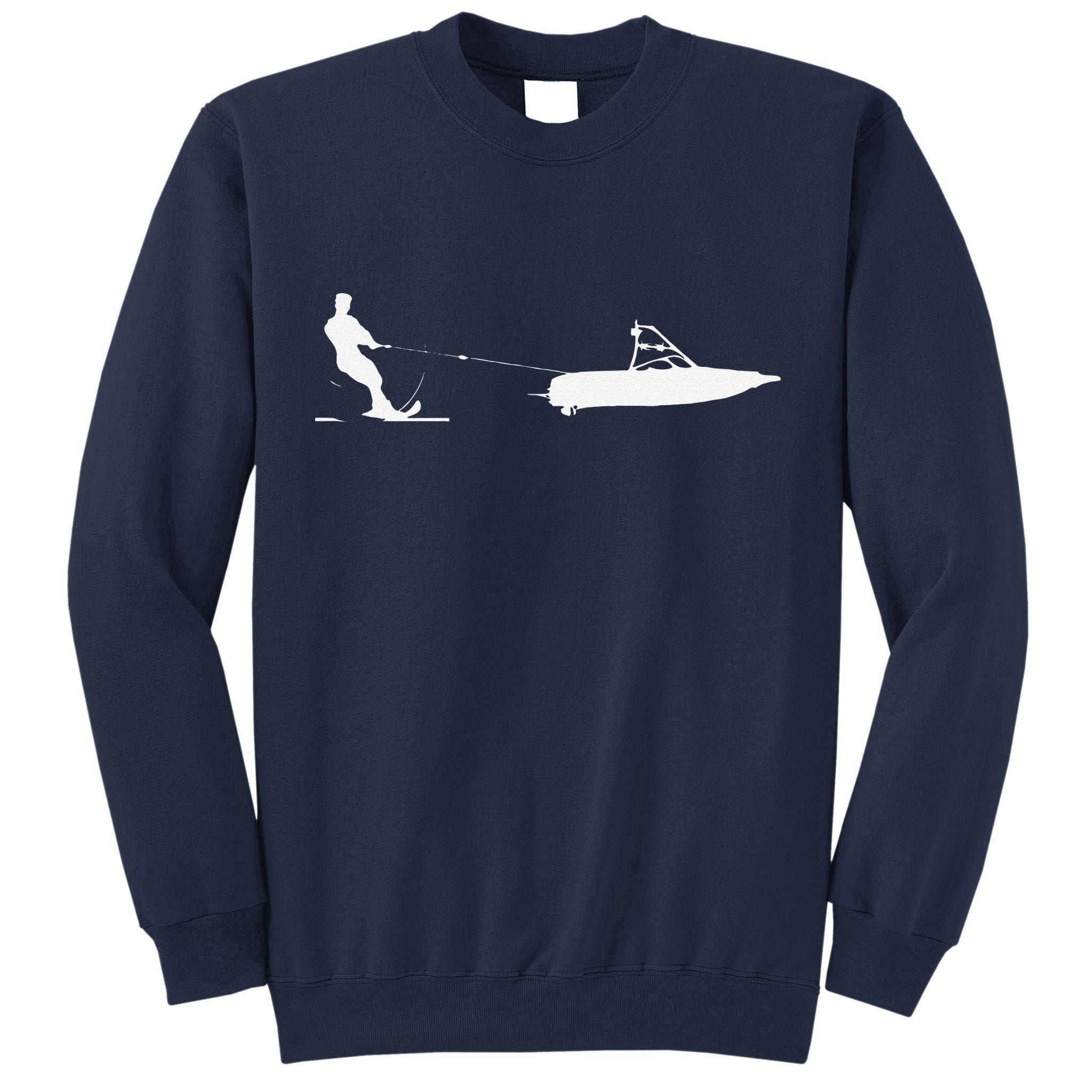 Water Ski vintage Water Skiing Gift For Water Skiers Tall Sweatshirt