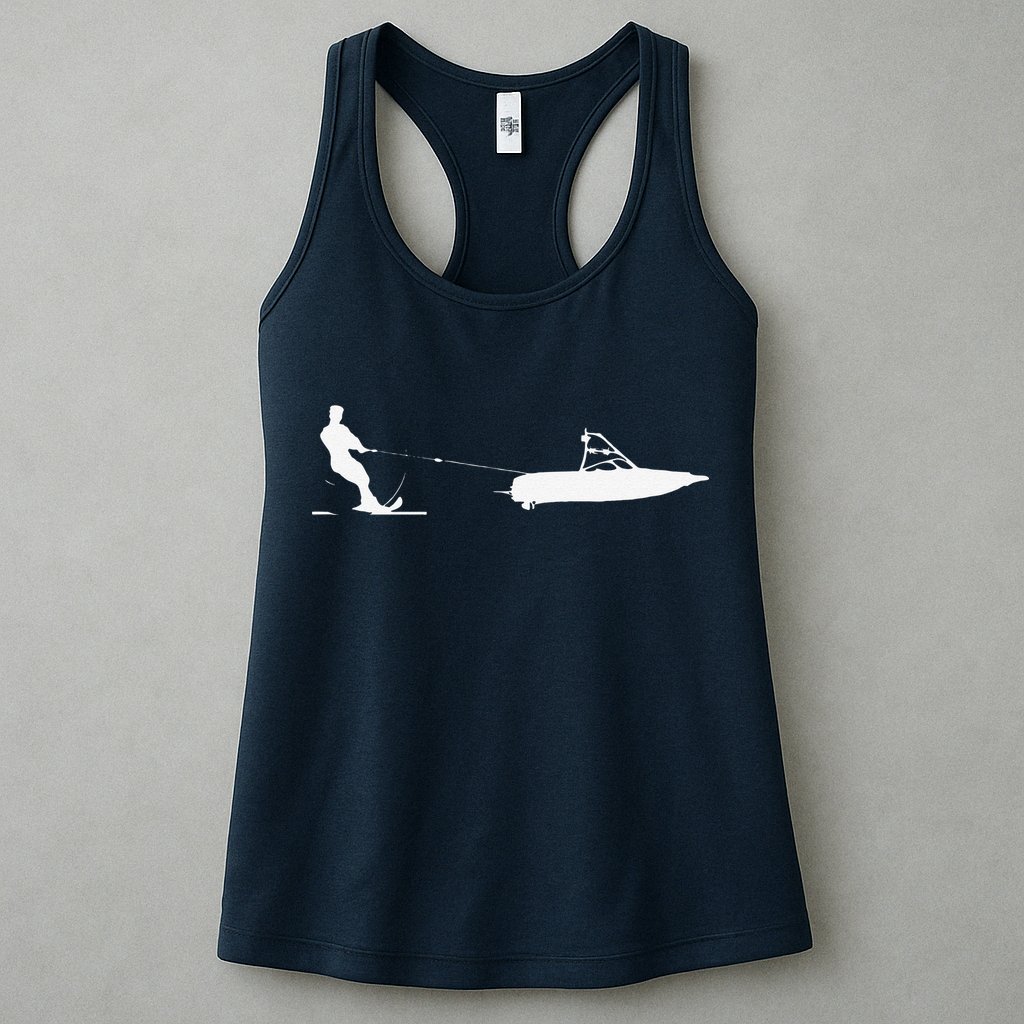 Water Ski vintage Water Skiing Gift For Water Skiers Womens Tank Top