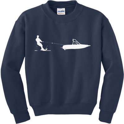 Water Ski vintage Water Skiing Gift For Water Skiers Kids Sweatshirt