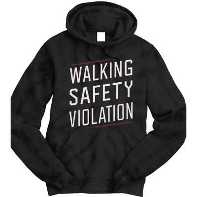 Walking Safety Violation Tie Dye Hoodie