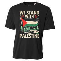 We Stand With Palestine For Their Freedom Free Palestine Cooling Performance Crew T-Shirt