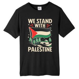 We Stand With Palestine For Their Freedom Free Palestine Tall Fusion ChromaSoft Performance T-Shirt